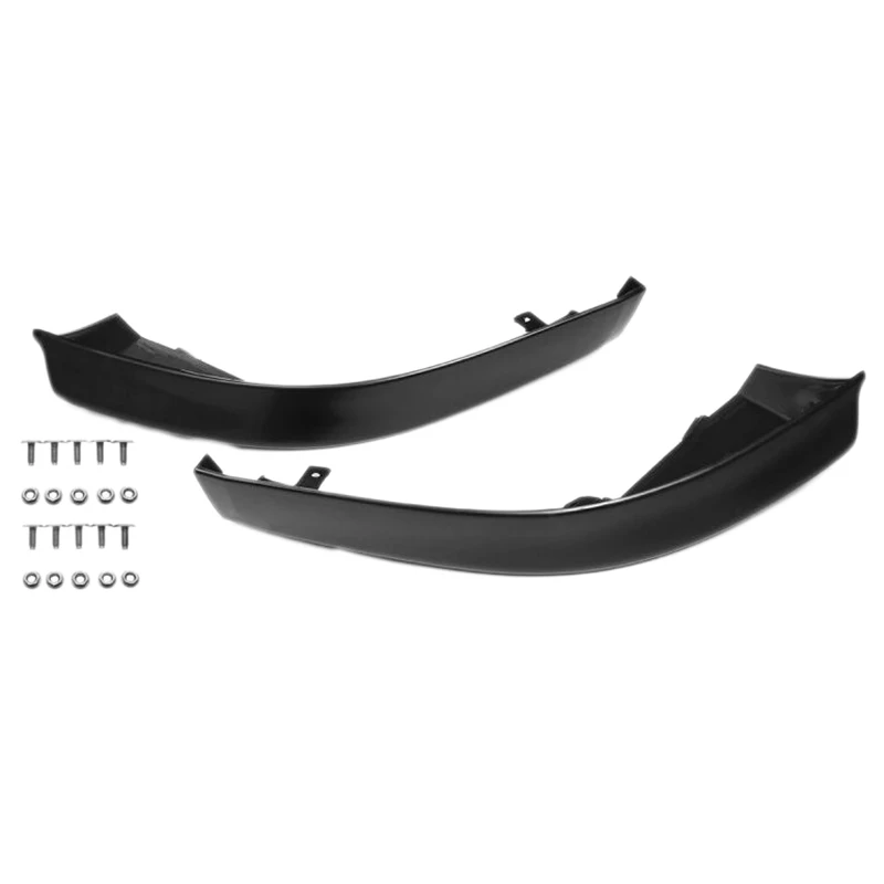 

AU04 -2Pcs Car Front Bumper Splitter Lip Spoiler Body Kit Diffuser Protector Black for Mitsubishi Lancer 2008-2015