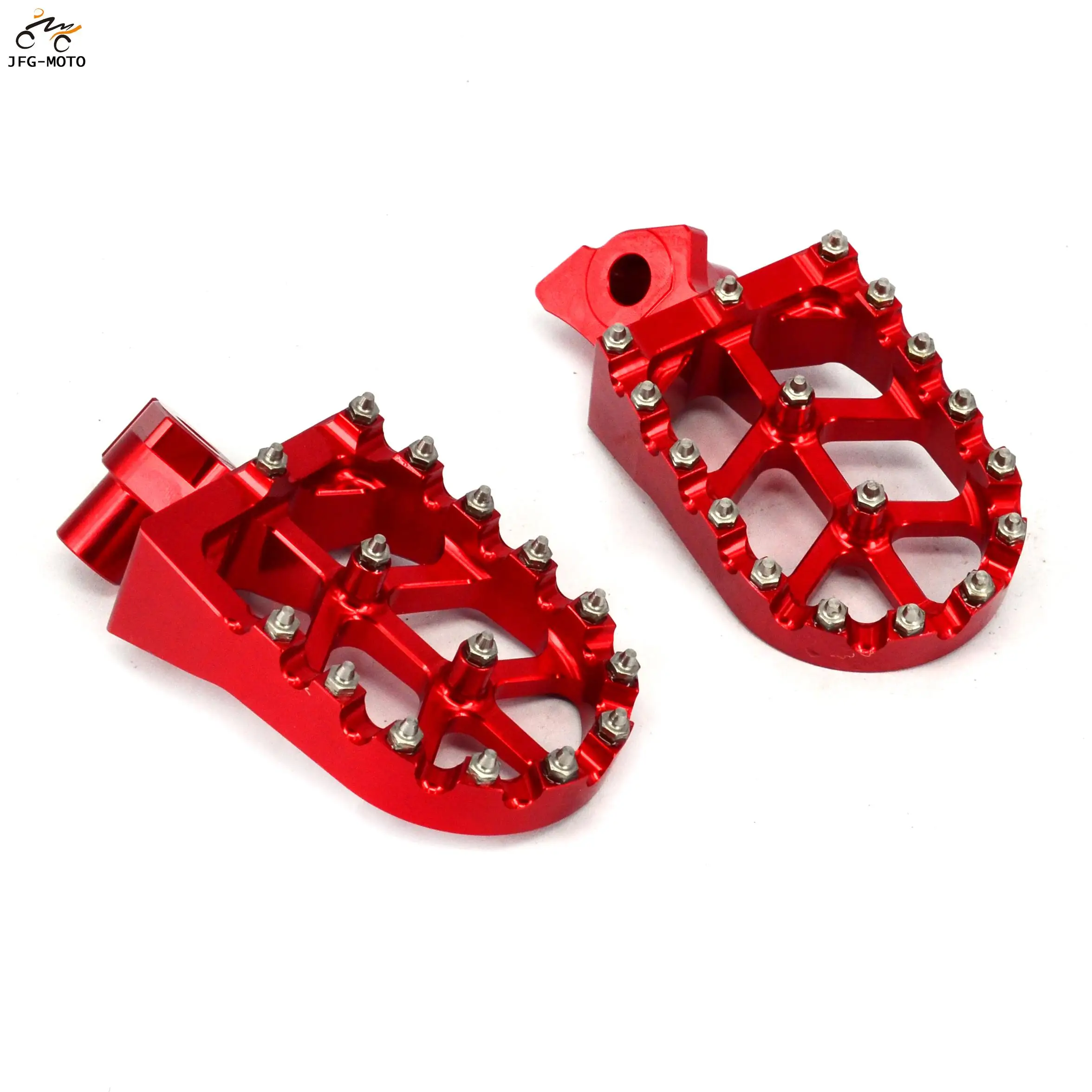 Motorcycle CNC Aluminum Foot Pegs Footpeg Pedals FootRest For HONDA CR125R CR250R CR 125R 250R 1995-1999 CR50 1995-2001