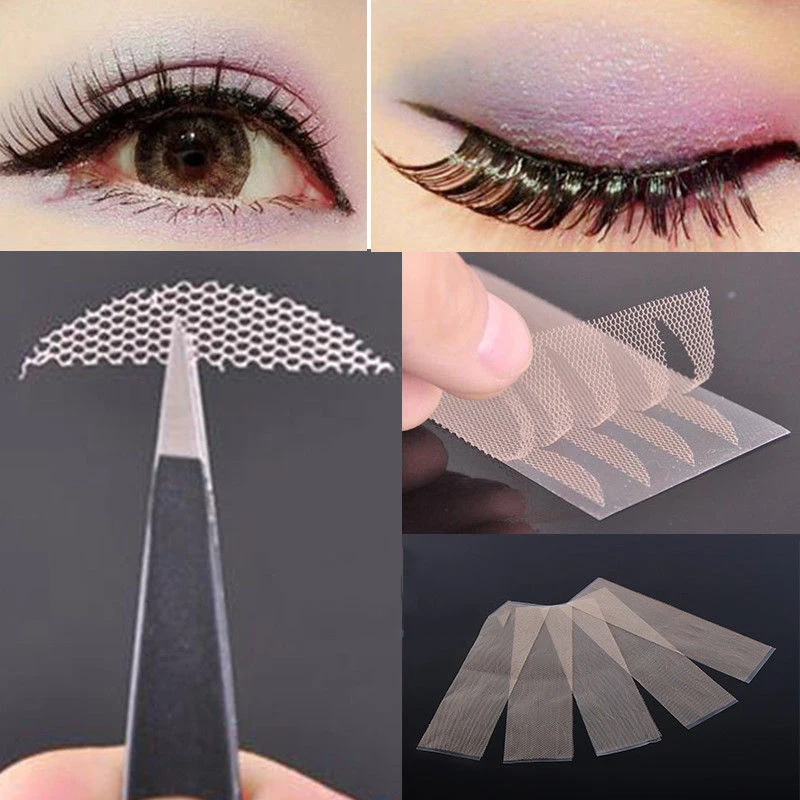 120pcs/5 packs S Gauze mesh lace stick Stealth double-fold eyelid sticker without glue