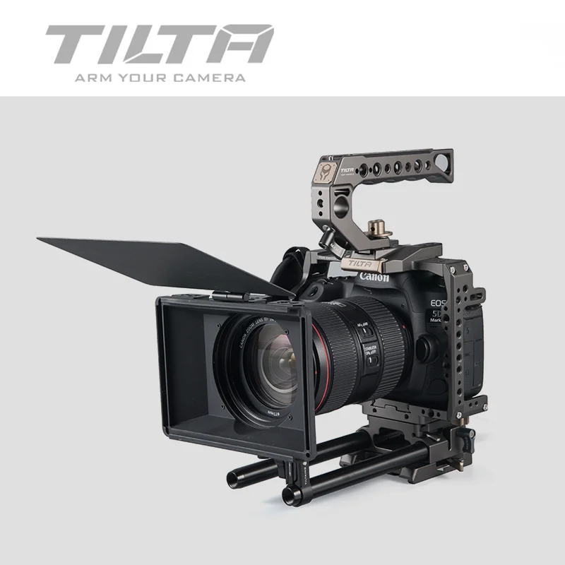 Tilta MB-T15 Mini Matte Box for DSLR mirrorless cameras mattebox lens ring 55mm 58mm 77mm 67mm 52mm for BMPCC 4K 6K A7 GH5 5D4
