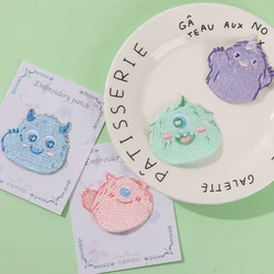 Cute Cartoon Embroidery Cloth Sticker Self-adhesive Patch Patches For Clothing Parches Bordados Para La Ropa DIY Applique Swe