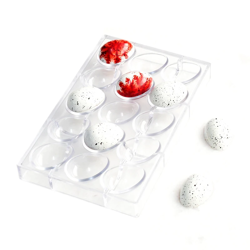 SHENHON Polycarbonate Chocolate Mold Easter Eggs Confectionery Baking Tray 5 Types Candy Plastic Mould Kitchen Bakeware