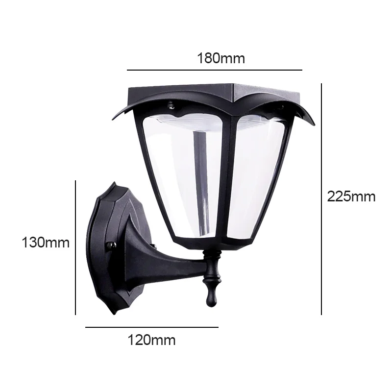 Smart APP Control Solar Panel LED Wall Lights Outdoor Decorative Garden Street Gate Lamp Villa Outdoor Wall Light Decor Lamps