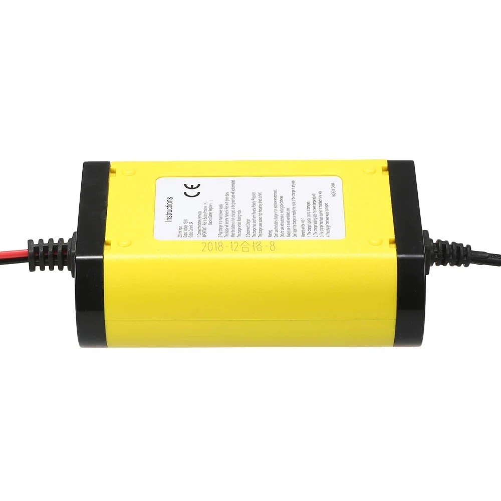 12V 2A Starting Car Battery Charger LCD Display Fast Charge Adapter For Agm Gel VRLA Lead Acid Battery AC 110V 220V