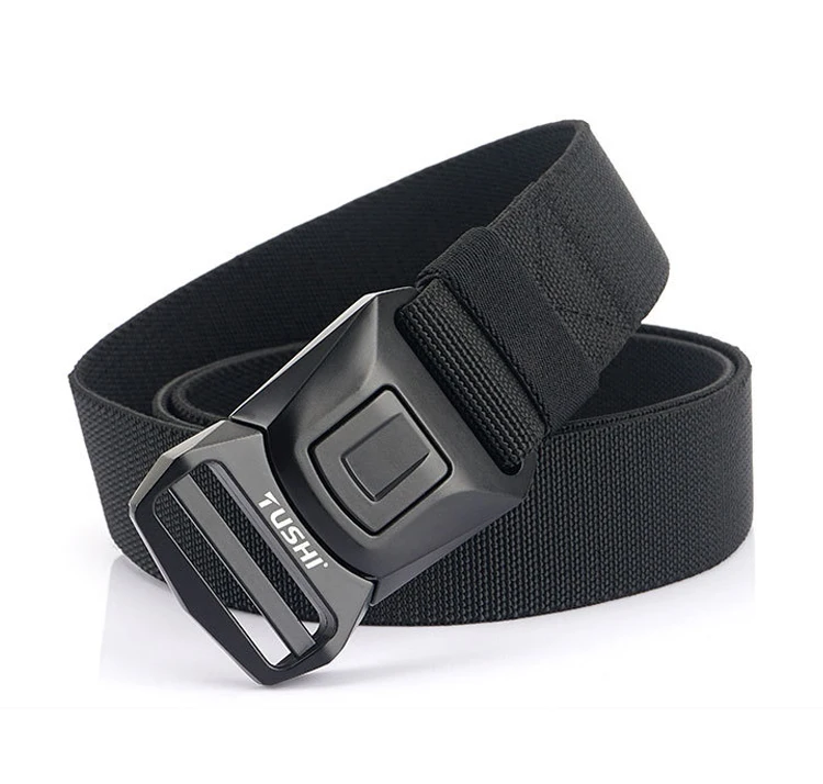 MEDYLA Elastische Taktische Gürtel Hohe Festigkeit Elastische Faser Metall Schnalle Sport Gürtel Einstellbare Länge Außen Sport Zubehör – Detail 6