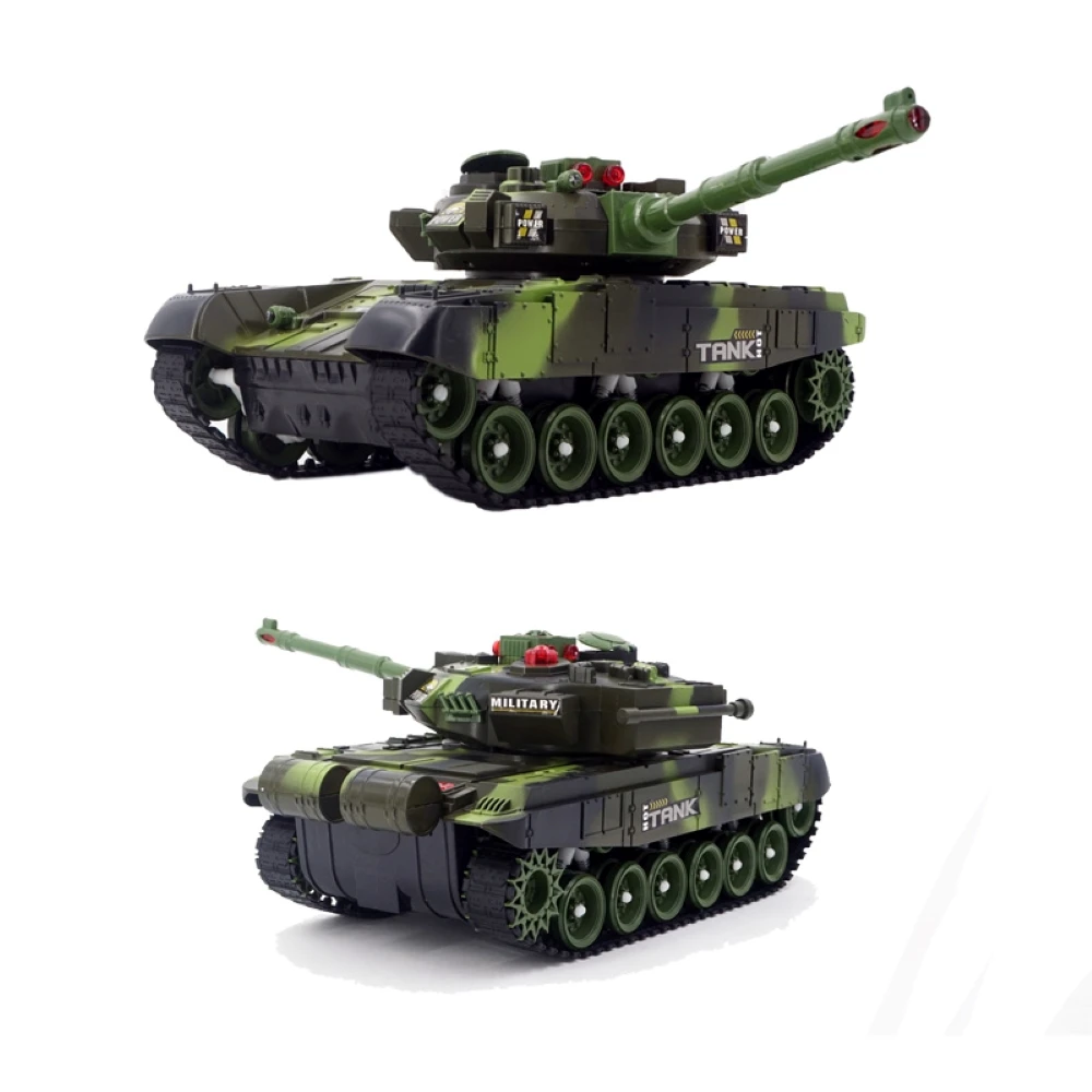 1:12 33CM Super RC Tank Launch Cross-Country Tracked Remote Control Vehicle Charger Battle Hobby Boy for Toys Kids Children Gift