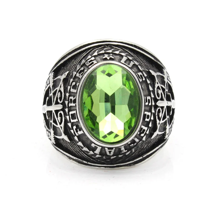 Men`S Stainless Steel United Stated Army Special Force Military Ring