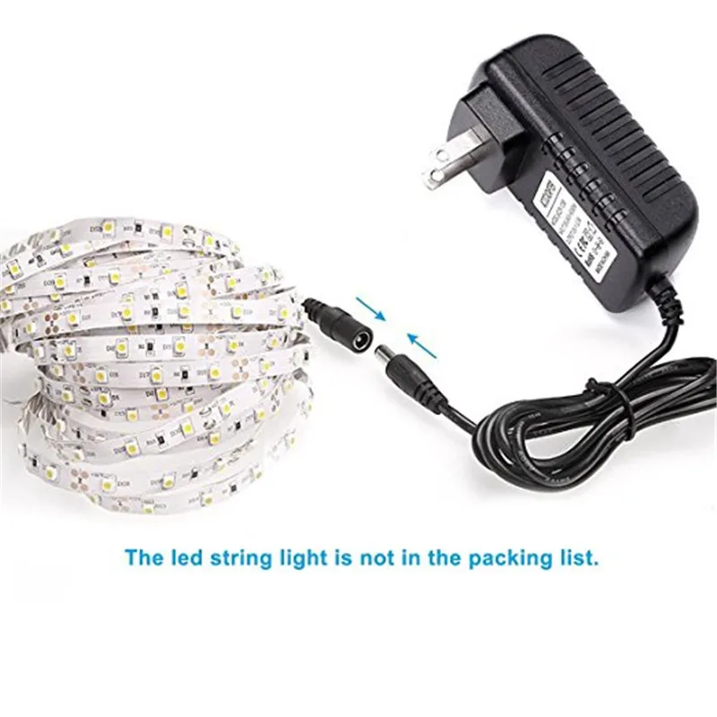 10pcs 2A Power Supply Adapter 12V AC 100V-240V  lighting transformer Converter for RGB LED Strip Light UK US EU AU Plug SMD2835