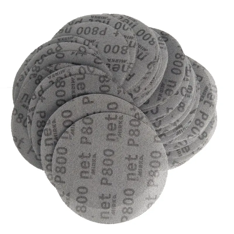 10PCS Original MIRKA Sandpaper 150MM Mesh Abrasive DustFree Anti-Sticking Coarse And FIne P80/120/180/240/320/400/600