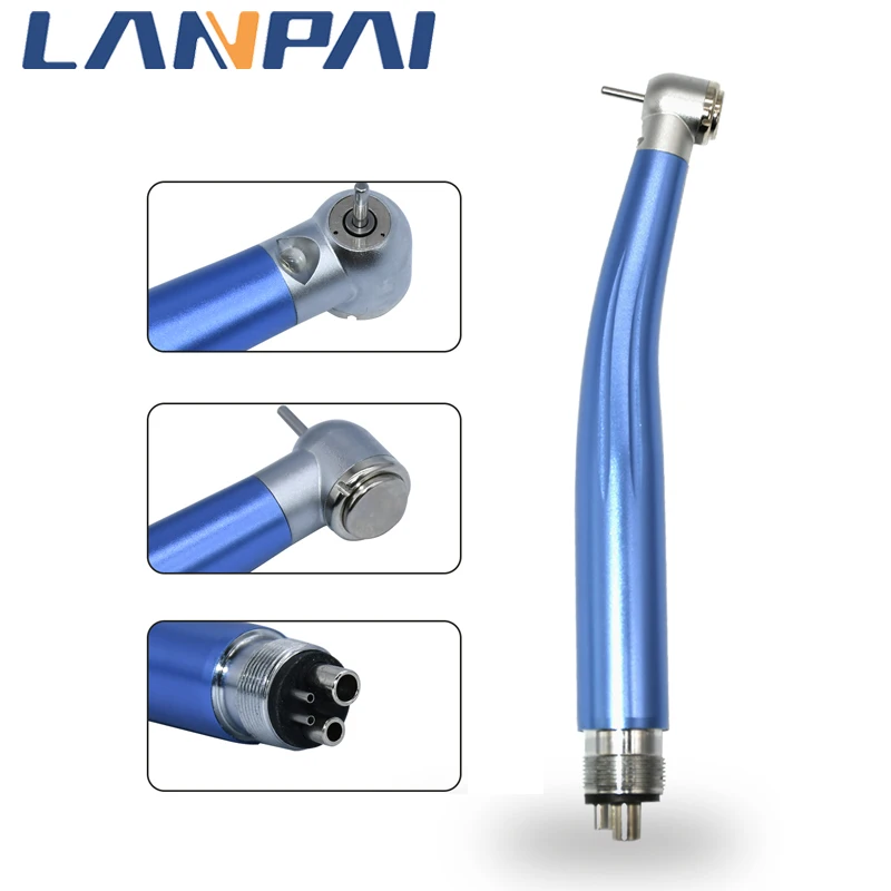 

Dental Handpiece High Speed E-generator Integrated 3 Triple Water Spray Standard Head Push Button 4 Holes Autoclavable