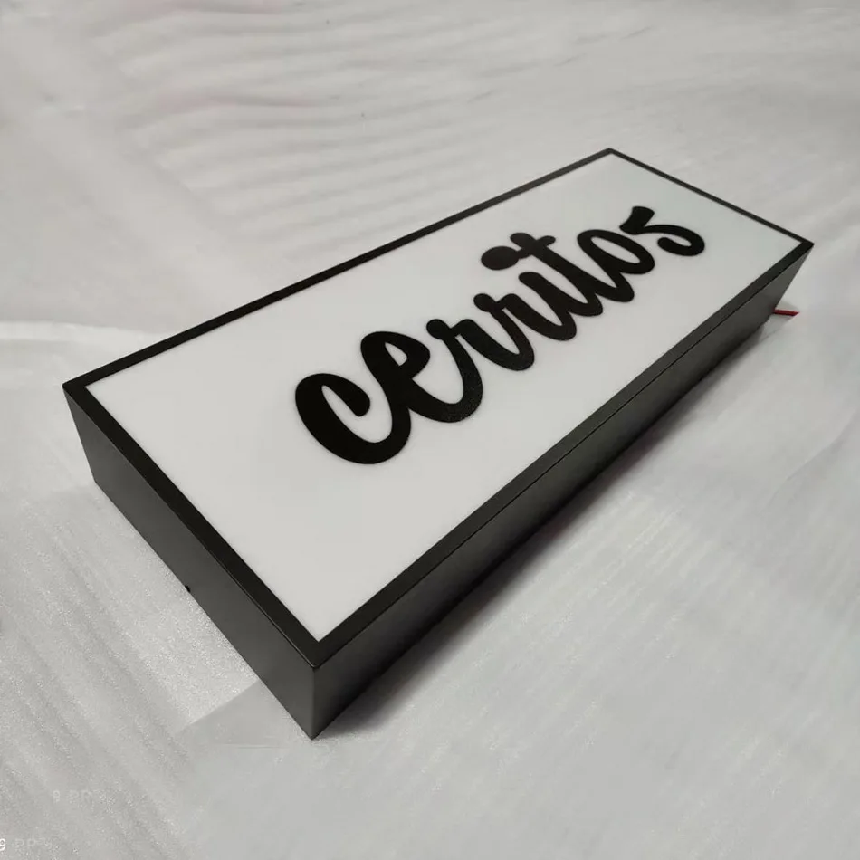 UV Printed Light Box Wall-mounted Store Restaurant Shopfront Bar Hotel Advertising