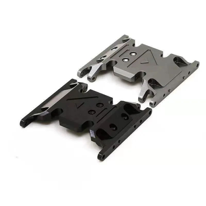 Aluminum Alloy Transmission Mount Base Gearbox Holder Skid Plates for 1/10 RC Crawler Axial SCX10 and SCX10 II Chassis