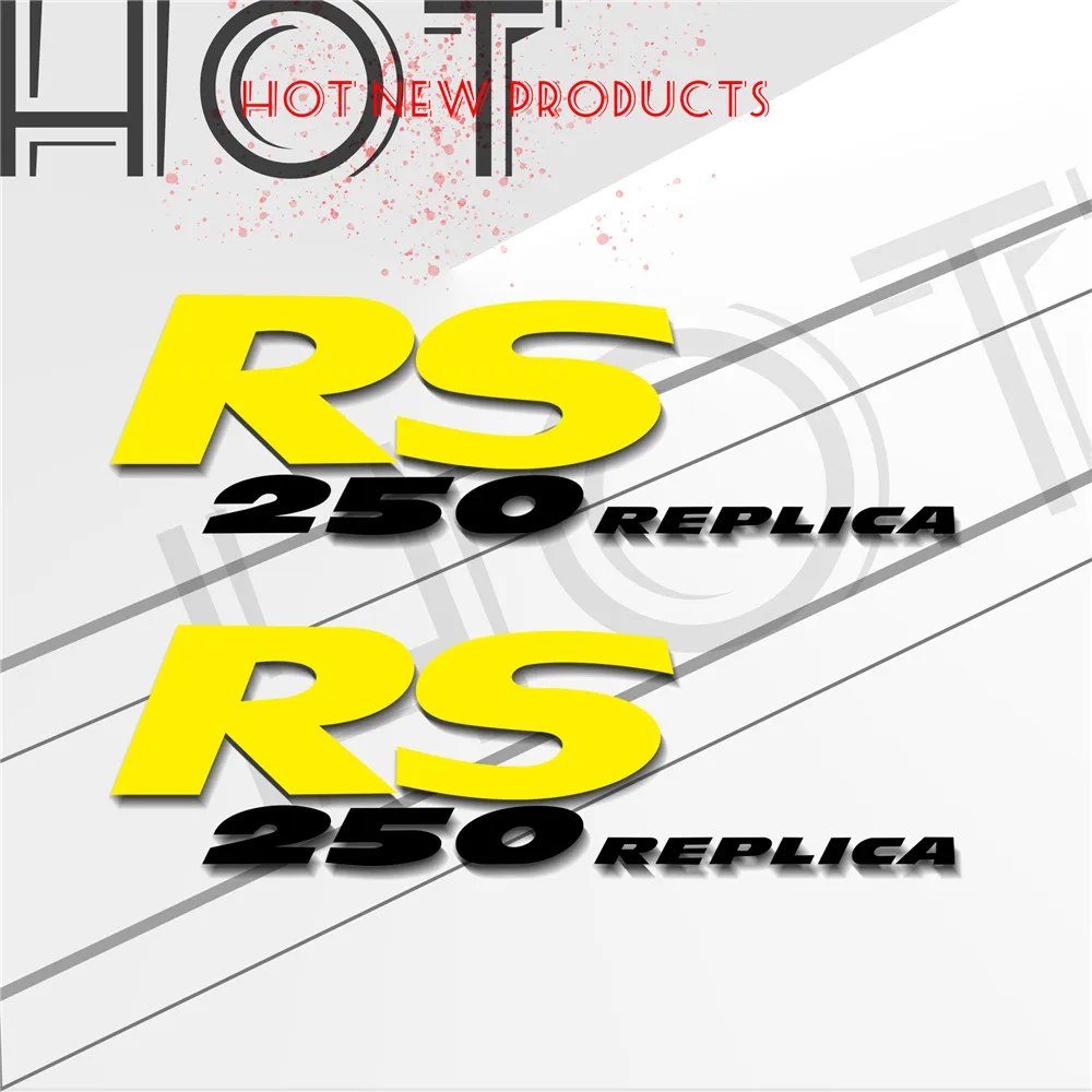 Motorcycle Reflective Stickers Body Helmet Fuel Waterproof Sign Decal for Aprilia rs 250 replica RS250 REPLICA LOGO Sticker