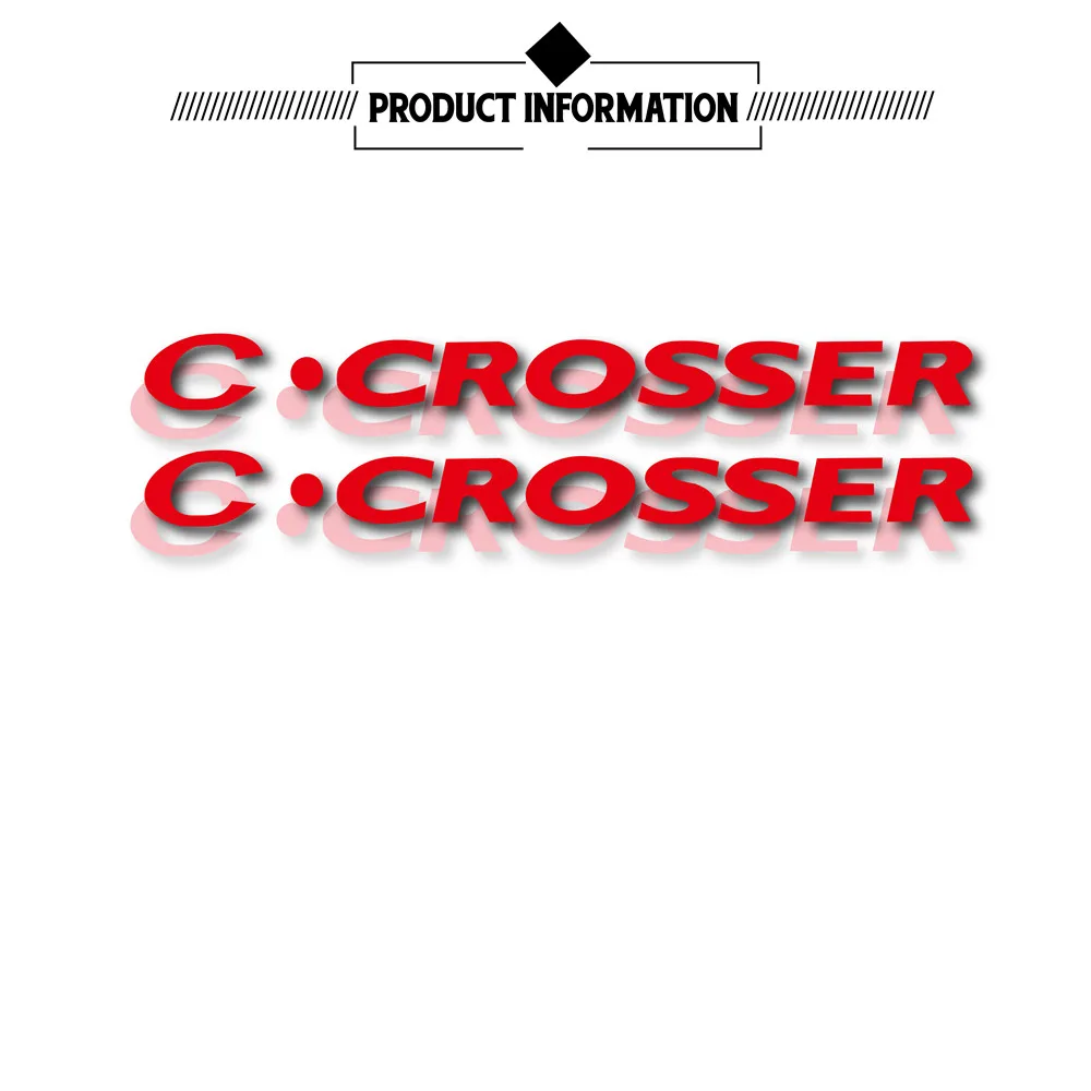 New motorcycle reflective rim logo decoration car bike sticker notebook helmet logo for citroen c-crosser c crosser C CROSSER