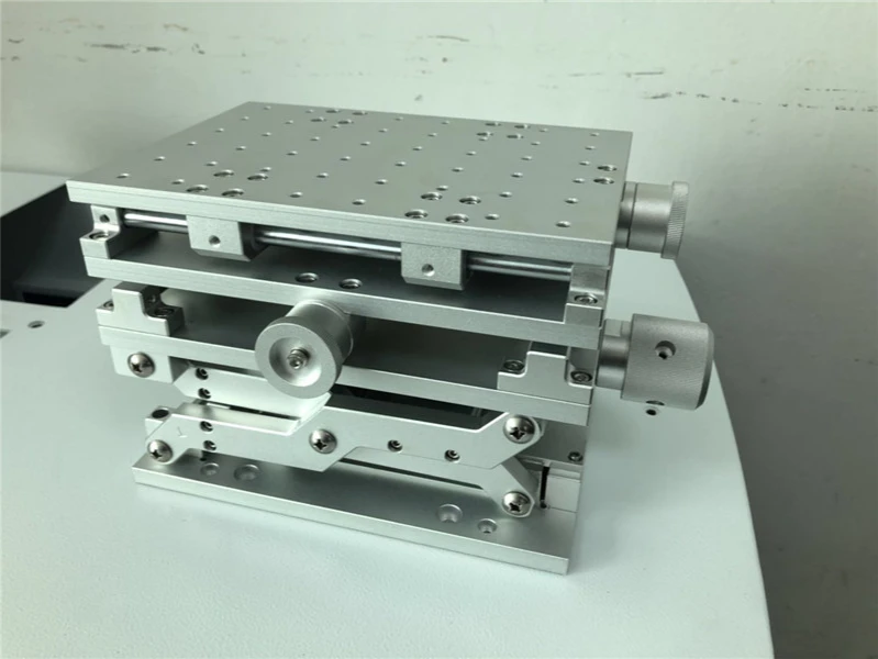 แบบพกพา 3D Workbench เลเซอร์แกะสลักเครื่อง 3 แกนค่าเฉลี่ยตาราง 210x150x150 มม.Optical การทดลองแกน XYZ ตาราง Y