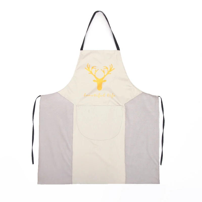 Hand-wiping apron Korean fashion cute household kitchen adult men and women waterproof and oil-proof adults