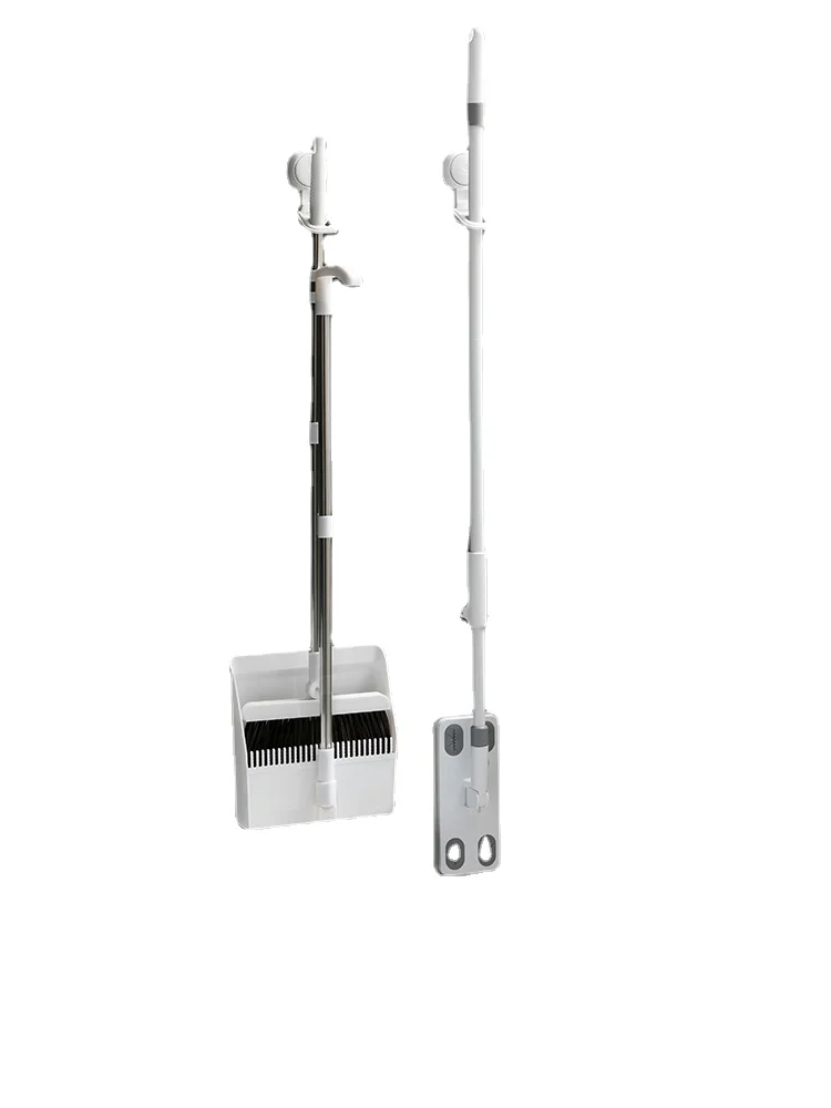 zq Broom Dustpan Set Household Static Mop Broom Sweeping Broom Combination Garbage Shovel