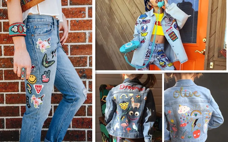 West Cowboys Stickerei Patches auf Kleidung Buchstaben Patch für Kleidung Eisen auf Patches für Kleidung DIY Rucksack auf Abzeichen – Detail 12