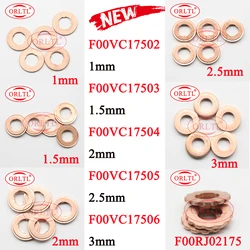 Golillas 1.5mm Heat Shield F00vc17503 Diesel Injector 2mm Copper Washer F00vc17504 Auto Injection 2.5mm Ring F00vc17505