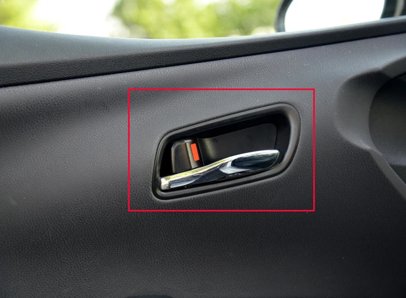 ل Toyata Prius PHV XW50 2016-2020 اكسسوارات السيارات ألياف الكربون نمط الداخلية غطاء مقبض الباب قبض السلطانية