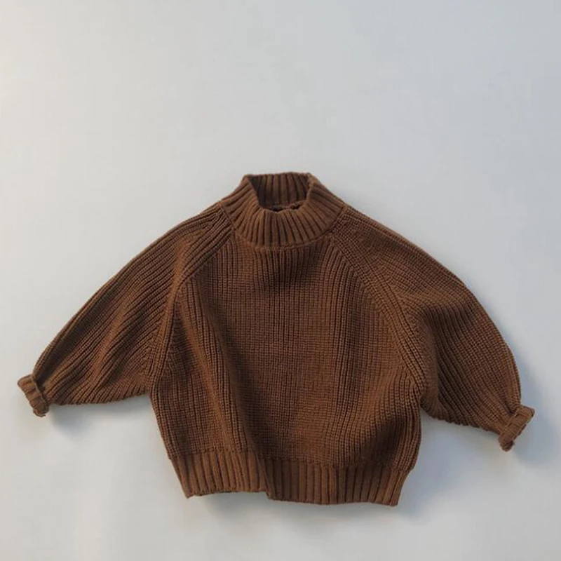 Estilo coreano do bebê meninas meninos tricô pulôver sem mangas outono inverno crianças cor sólida pullovers bebê meninas meninos roupas
