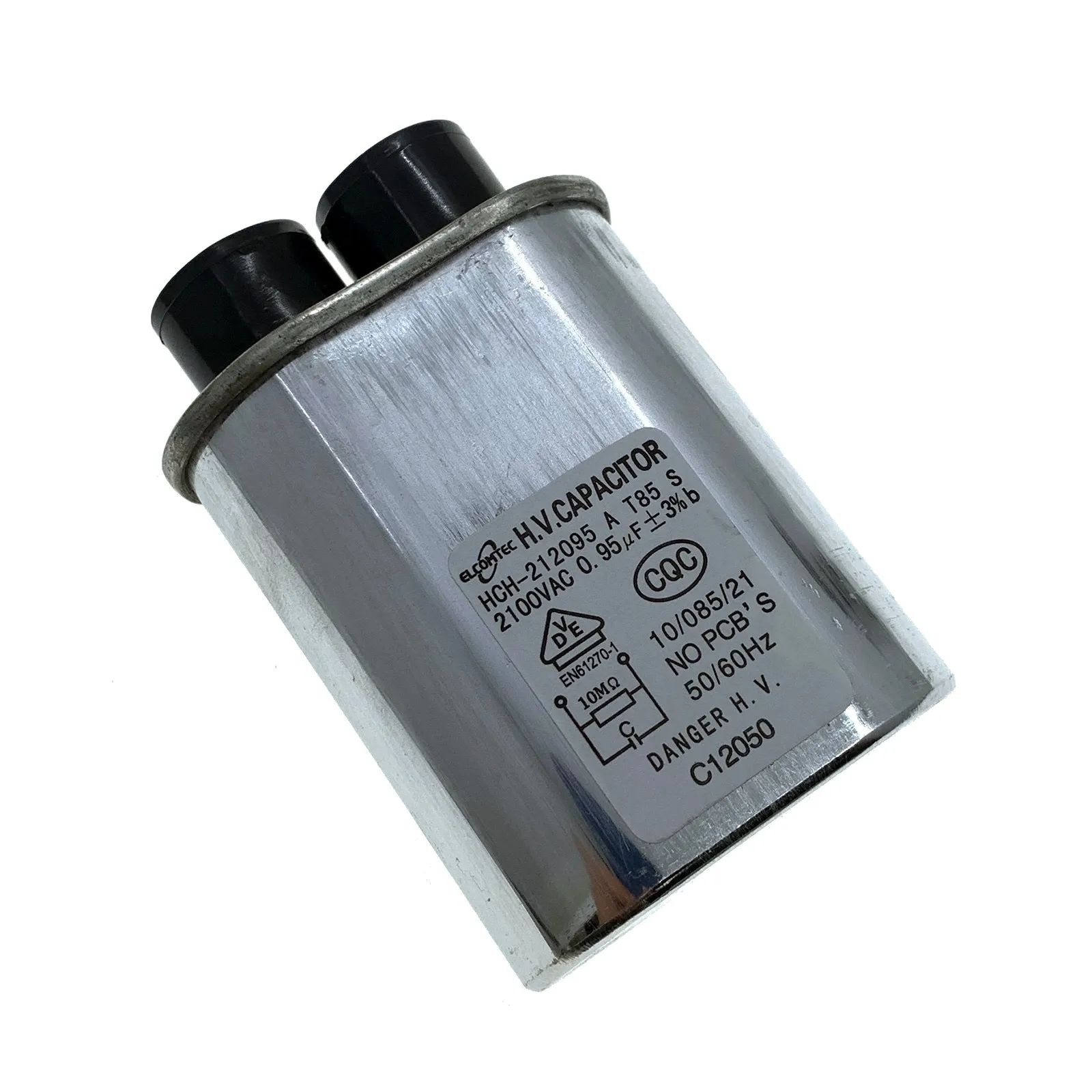 ELCOMTEC High Voltage HV CAPACITOR 2100VAC Microwave Oven Replacement Parts 0.92uF / 0.95uF / 1.00uF / 1.05uF