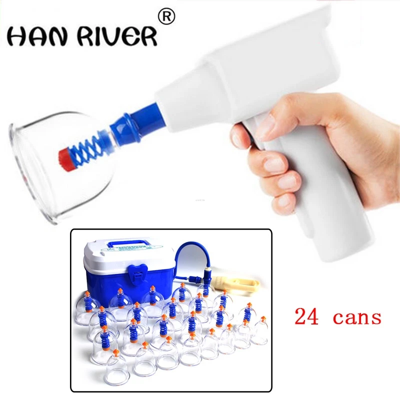 

HANRIVER Electric cupping apparatus 24 tanks suit rechargeable vacuum suction thickening cupping DIANDONGBAGUANQI