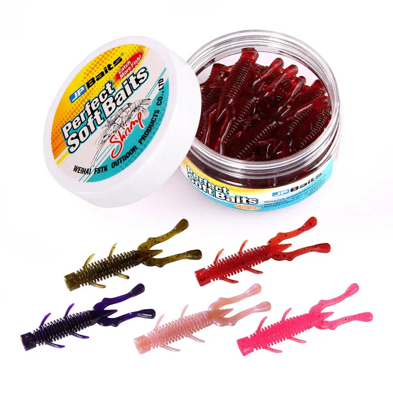FSTK TPR Soft Bass Bait 55mm 1.3g 20pcs/jar Soft Shrimp Fishing Lure Pesca Lsca Artificial Wobblers Attractive Fish Soft Worm image 6