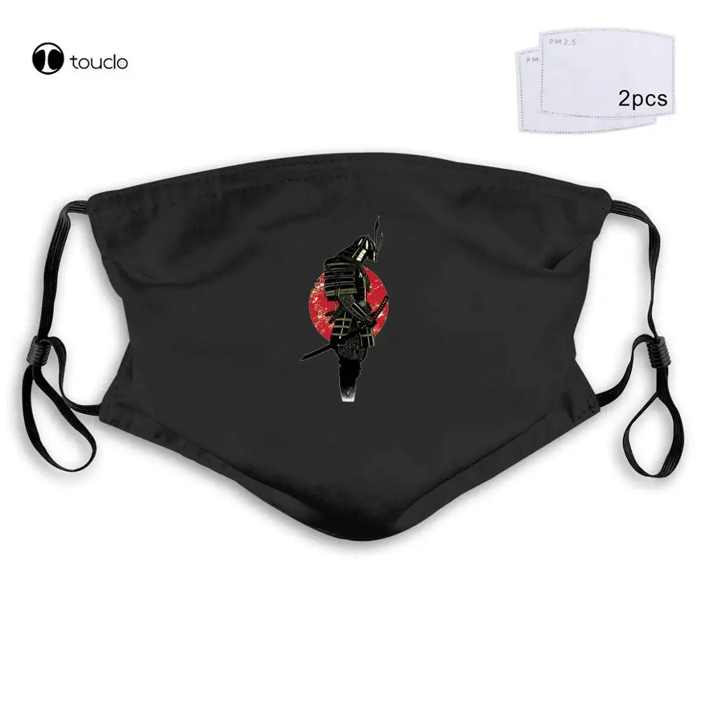 Reine Hip Hop Fashion Samurai Martialer Kunst Kendo Japan Karate Auftrag Gesicht Maske Filter Tasche Tuch Reusable Waschbar