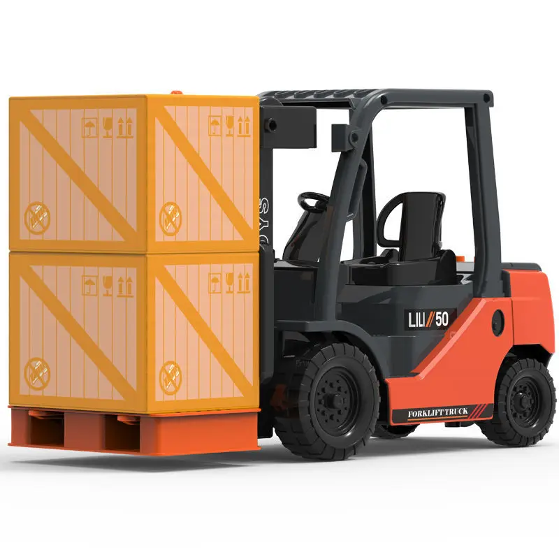 Simulation Forklift Truck Model Toys Engineering Vehicle Children\'s Oversized Forklift Warehouse Moving Truck Boy Toy Car Model