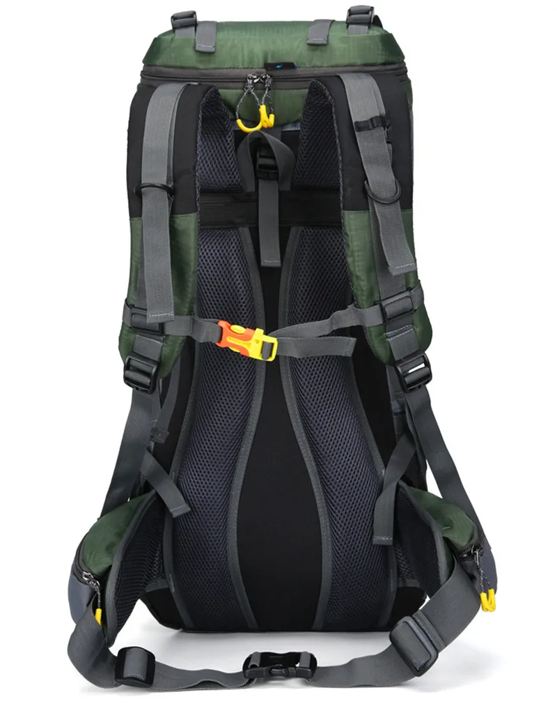 Sac à dos imperméable pour sports de plein air, sac à dos de camping, sac à dos de voyage, sac d\'alpinisme, sac de randonnée, housse de pluie, 60