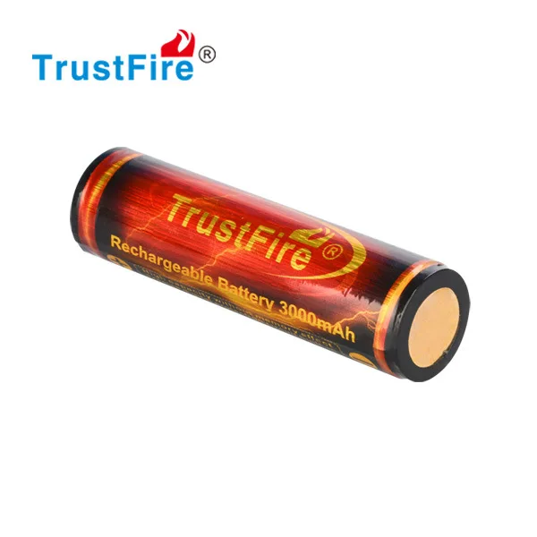 100% original TrustFire 3000mAh 3.7V 18650 Li-ion Rechargeable Battery With protection board for LED Flashlight Torch