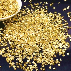 50g Fake Gold Stone Flakes Metallized Glass Beads For Resin Mold Filler Nail Art Crafts Diy Jewelry Making Mold Filling Tools