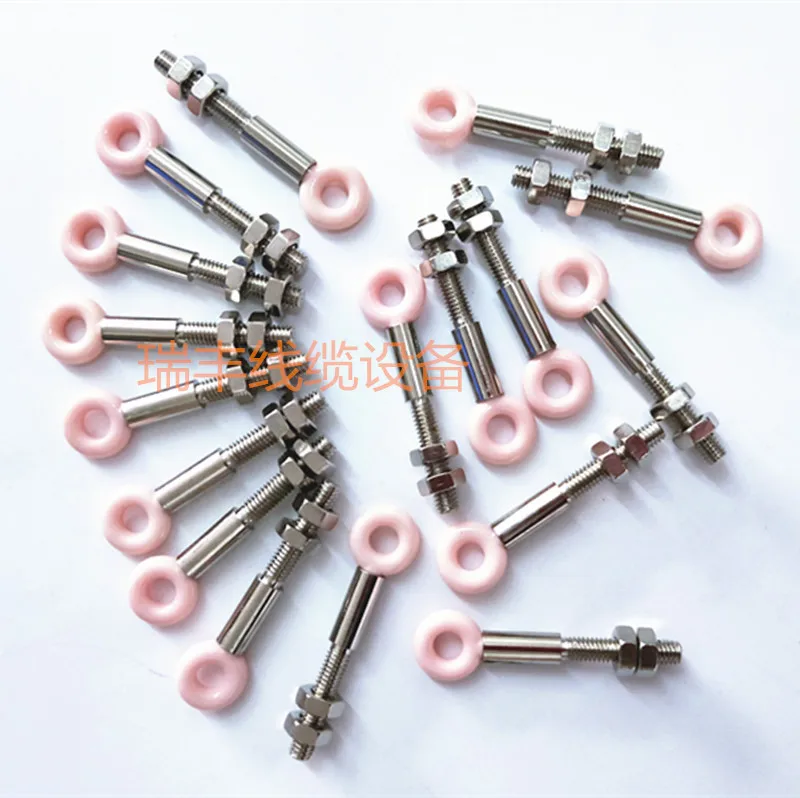 Ceramic Pigtail Ring O-type Porcelain Circle Wire Guide Eyes Bolts Eye Nut Eyebolt Eye Screw Porcelain Pigtail 99 Porcelain