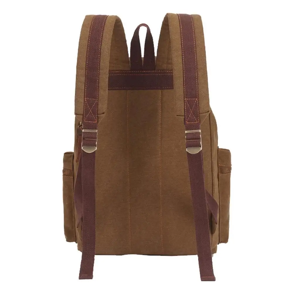 Mochilas de lona vintage para hombres y mujeres, bolsos de viaje para estudiantes, Mochila informal para senderismo, viaje, Camping