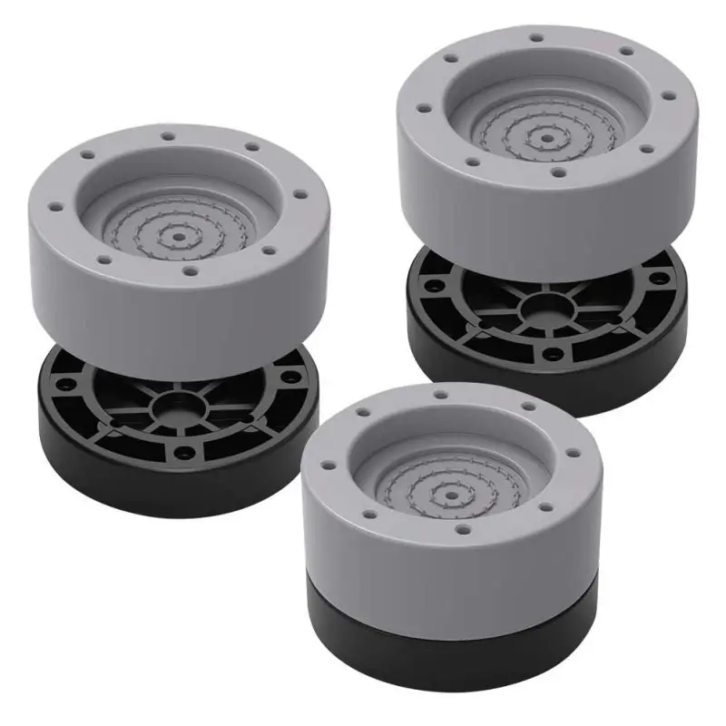 4PCS Anti Vibration Pads Washing Machine Stand Damper Support Rubber Feet Pads Noise-reducing Furniture Lifting Foot Base Fixed