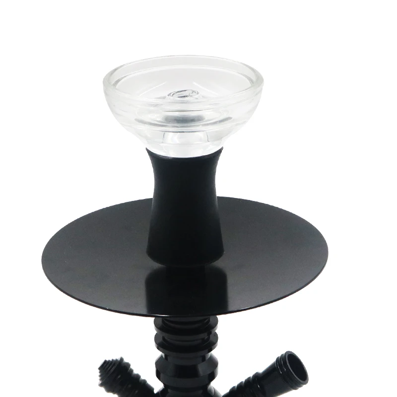 1PC Single Hole Upper part Glass Bottom Silicone Hookah Bowl Shisha Chicha Nargile Accessories