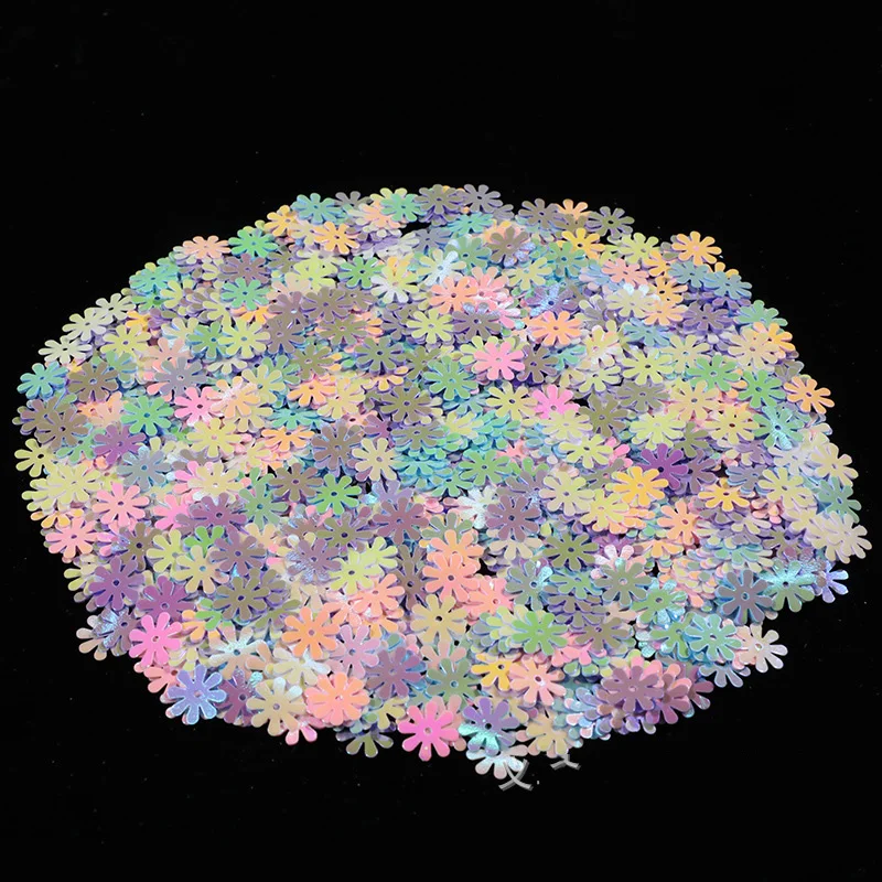 10g Flat Flower Loose Sequins for Crafts Paillettes PVC Glitter Sequin Sewing Craft DIY Scrapbooking Confetti Decor Accessories