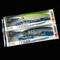 NOEBY 2 uds 16cm 74,7g 12cm 30g 14cm 50g señuelo de pesca de curricán Wobbler productos de pececillo cebo duro aparejos de pesca alimentadores de hundimiento lento