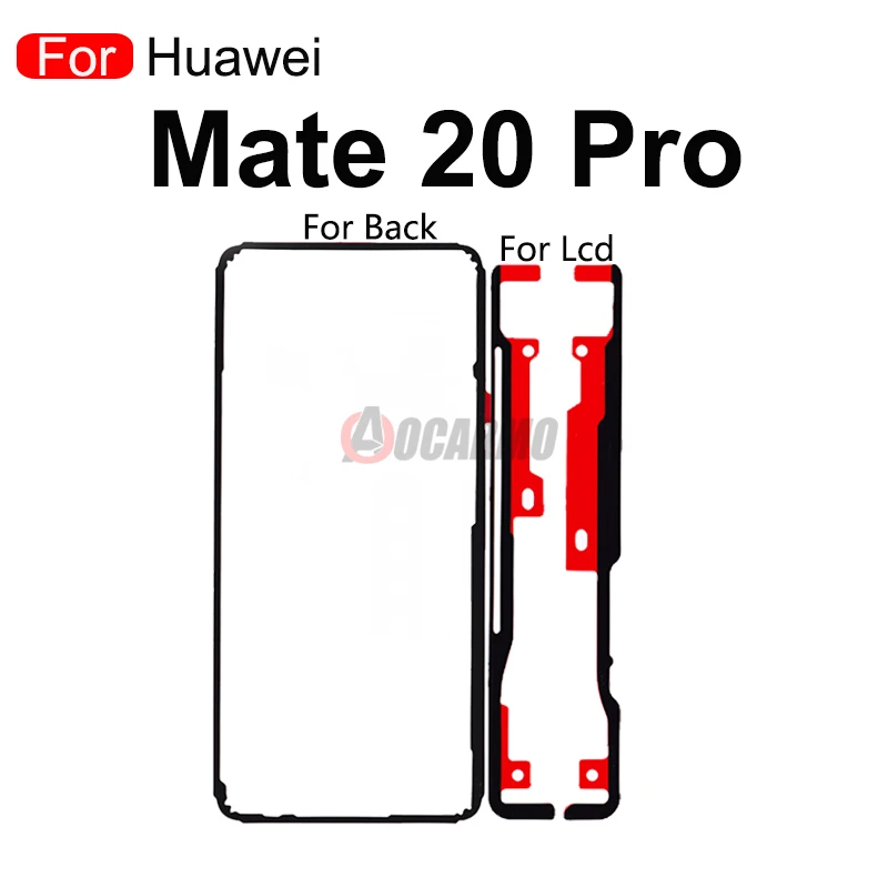 For Huawei Mate 20 Pro Mate20Pro LYA-AL00 Front Frame Lcd Screen Waterproof Sticker Back Cover Adhesive Glue