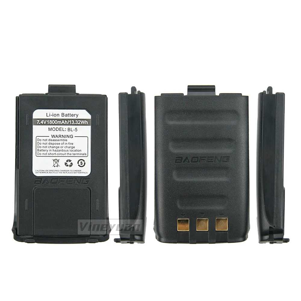 Original Two Way Radio Battery for Baofeng GT-3 GT-3TP GT3 GT3TP >-3 Mark-II III 7.4V 1800mAh Walkie Talkies GT-3 Battery