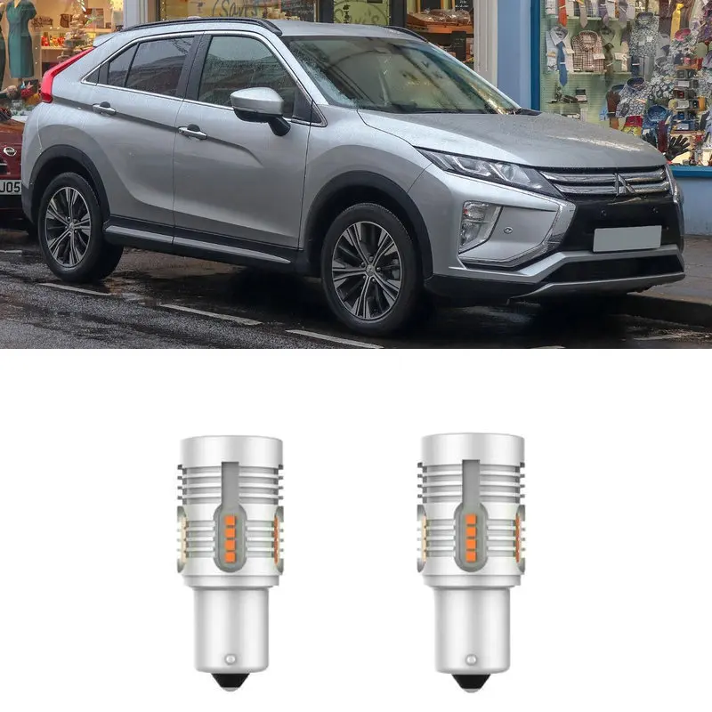 Intelligent IC Decoding Turn signal Light For Mitsubishi SHOGUN SPORT 3 III KS ECLIPSE CROSS GK canbus 1556LM No strobe 2pc