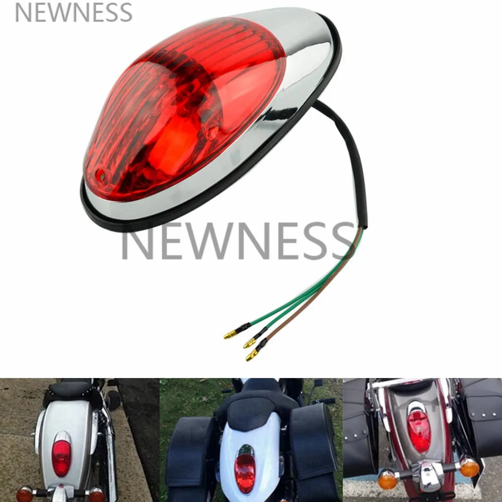 Rear Indicator Motorbike brake light moto for Harley Prince Honda Shadow VLX 400 Magna 250 Motor Cafe Rear Tail Stop Red Light