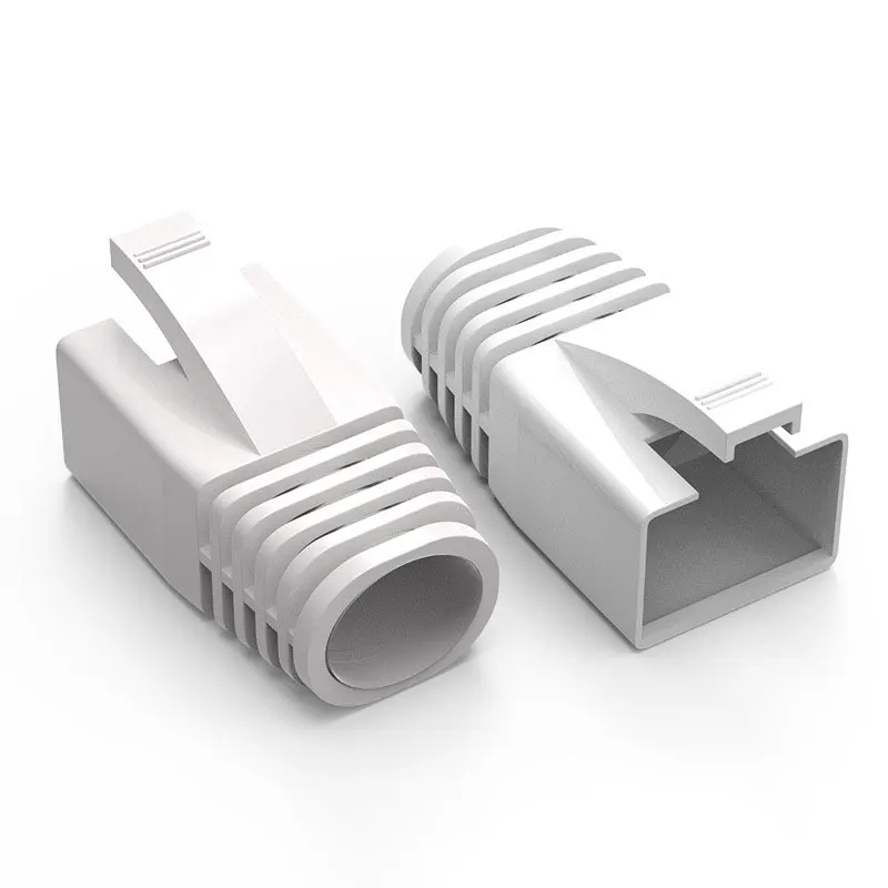 ZoeRax 50 Stück RJ45 Ethernet-Netzwerkkabel-Zugentlastungshülsen, Kabelstecker-Abdeckungen für CAT8, CAT7, CAT6A (Außendurchmesser: 7,0 mm ~ 8,5 mm) – Detail 7