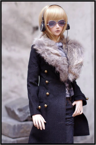 1/3 scale BJD doll clothes Fur collar coat for BJD/SD accessories SSDF ID75 uncle.Not included doll,shoes,wig and other A1022