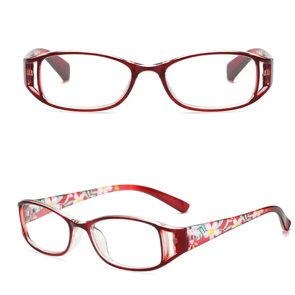 

Comfortable Portable Elegant Flowers Eye Protection Ultra Light Frame Reading Glasses Anti-Blue Light Eyeglasses