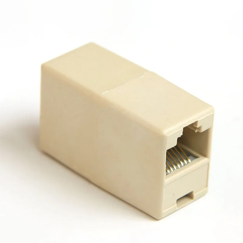 

10 Pcs 8 Pin RJ45 Coupler Cable Joint Connector CAT5 Network Ethernet Wire Extension Direct Joiner