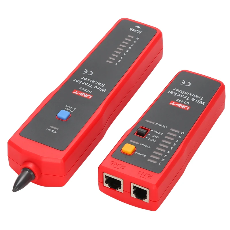 UNI-T UT682 Network Wire Tester Tracker RJ11 RJ45 Wire Line Finder Lan tester Handheld Cable Testing Tool for Network Maintenanc