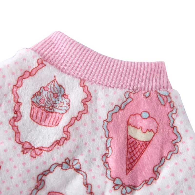 Winter Dog Clothes Pet Print Jumpsuit Pajamas for Small Dogs Cat Puppy Clothing for Chihuahua Yorkies Pomeranian Puppy Clothing