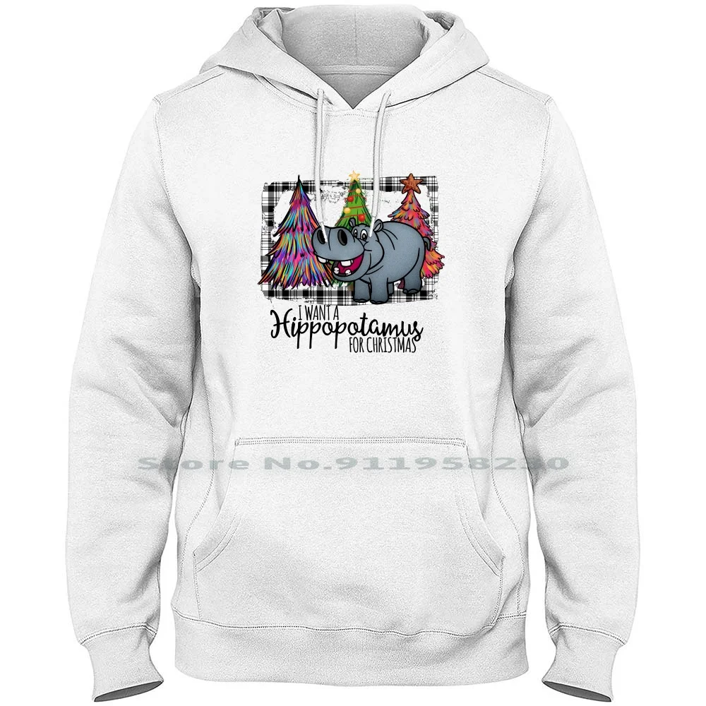 I Want Hippopotamus For Christmas Hoodie Sweater Cotton Christmas Present Hippopotamus Present Wanted Market Hippo Want Pop Hip